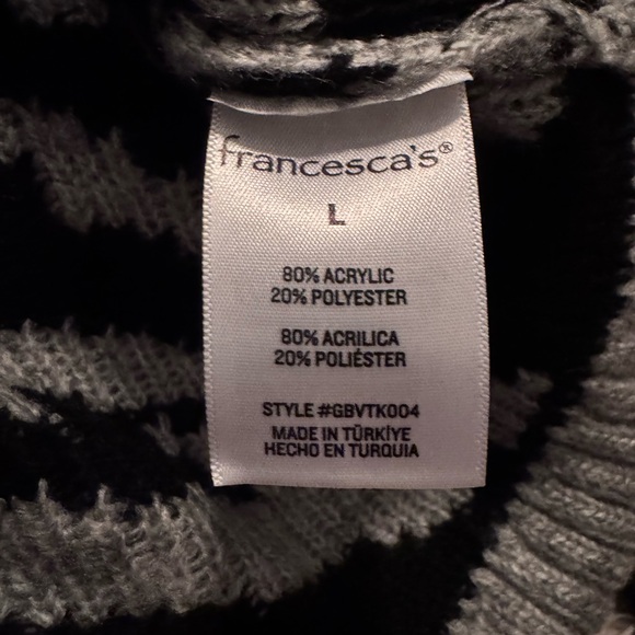 🔥 New Francesca’s animal print V-neck pullover sweater. - Picture 6 of 6